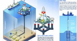 DEEP WATER GAS PLATFORM - Alain Vilcocq-illustrateur